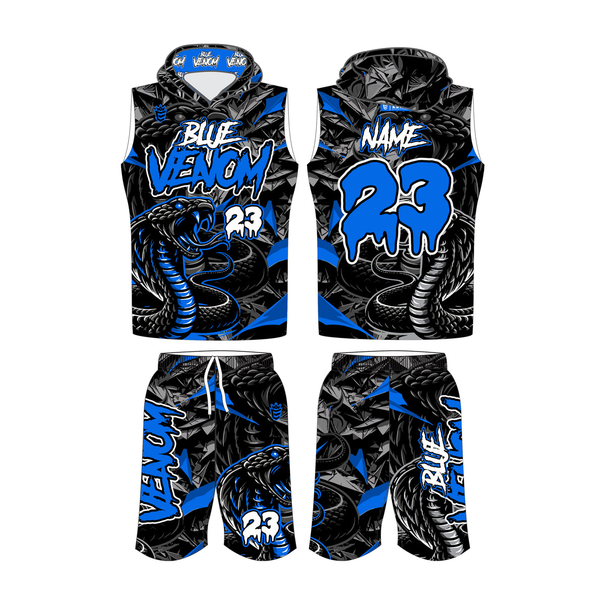 BLUE VENOM | CUSTOM FLAG FOOTBALL UNIFORMS